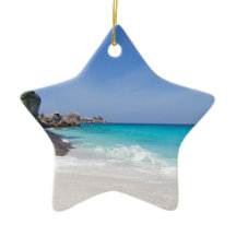 Soortgelijk strand en turkooisblauw zee