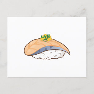 Soorzalm Sushi - Kawaii Foodies Briefkaart
