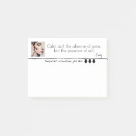 Soothing Pixel Portrait in neutral tones  Post-it® Notes