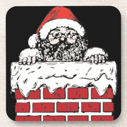 Sooty Santa Onderzetter Set van 6 (Voorkant)