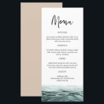 SOPHIA | Cartes de menu d'aquarelle de l'océan tro<br><div class="desc">Ce menu comporte une aquarelle bleu marine turquoise et une police manuscrite pointue. Utilisez ce menu pour votre mariage sur une île tropicale,  douche,  bachelorette,  fête de retraite ou tout autre événement. Modifiez facilement le libellé *most* pour répondre à vos besoins.</div>