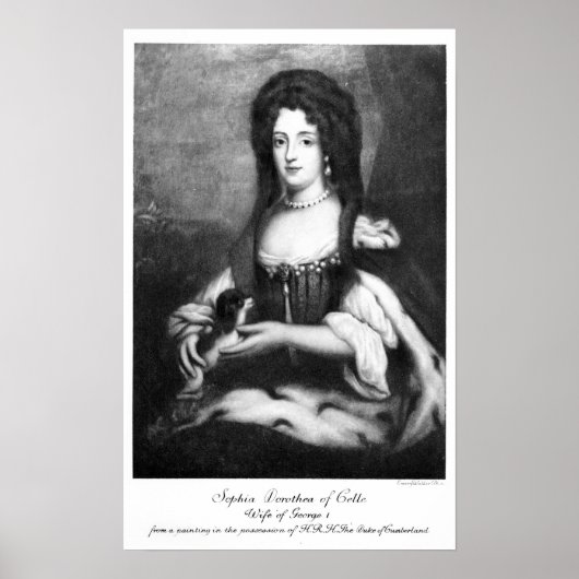 Sophia Dorothea van Celle Poster (Voorkant)