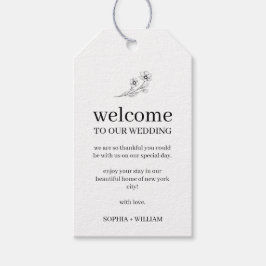 Sophia Elegant Hotel Gasten Bruiloft Welkom Cadeaulabel