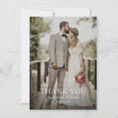 Sophia foto Moderne bruiloft Bedankkaart (Voorkant)
