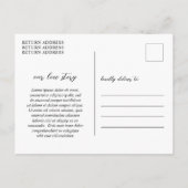 Sophia foto Moderne bruiloft Bewaar de datum Aankondigingskaart (Achterkant)