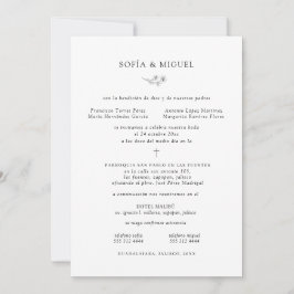 Sophia Invitación Boda catolica , Spaanse bruiloft Kaart