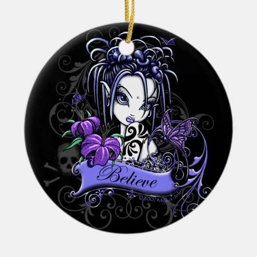 "Sophia Lilly" Believe Fairy Art Ornament (Voorkant)