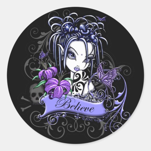 "Sophia Lilly" Gelooft Fairy Art Stickers (Voorkant)