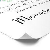 Sophia naam betekenis print met roze bloemen (Hoek)