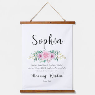 Sophia Name Betekenis Wall Hanging Hangend Wandkleed