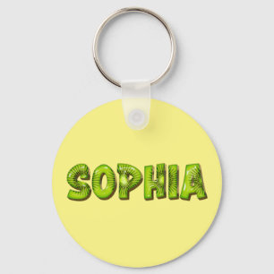 Sophia Name Kiwi Design Porte-clés