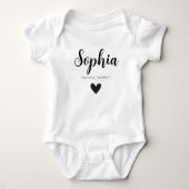 Sophia Name openbaart Betekenis van een minimaal m Romper (Voorkant)