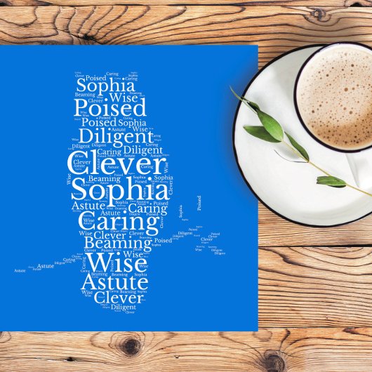 Sophia Nom Cloud Personnalisable Poster