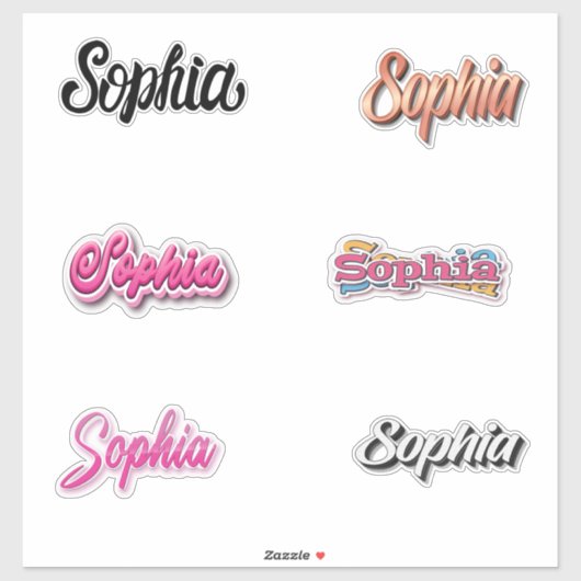 Sophia Sticker Pack (Feuille)