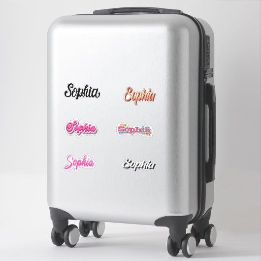 Sophia Sticker Pack (Sur valise)
