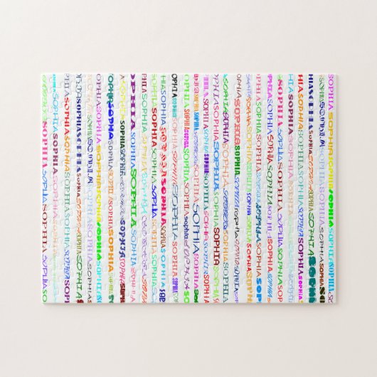 Sophia Text Design II Puzzle (Horizontal)