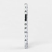 Sophia Typography Black White Case-Mate iPhone Case (Achterkant/rechts)