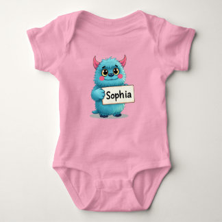 Sophia's Sparkling Blue Monster Romper