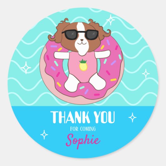 Sophie Chig Pool Merci Stickers (Devant)