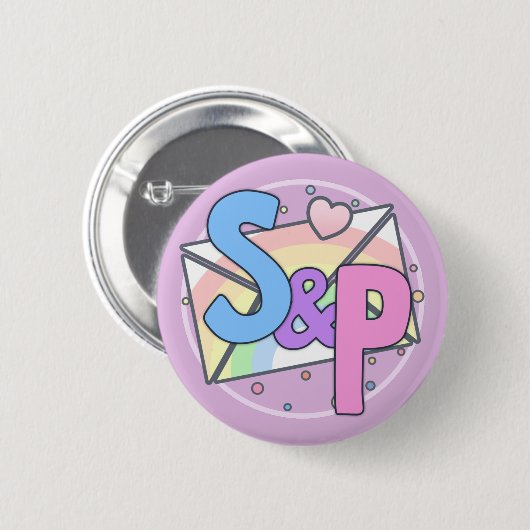 Sophie & Pudding Ronde Button 5,7 Cm (Voorkant /achterkant)