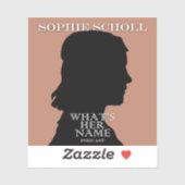 Sophie Scholl Sticker (Feuille)
