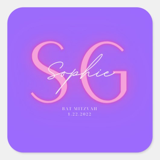 Sophie's Bat Mitzvah Sticker (Voorkant)