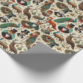 Sophisticated Aristocratic Christmas Wrapping Pape Cadeaupapier (Hoek)