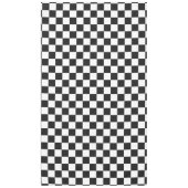 Sophisticated Black & White Checkered Party Picnic Tafelkleed (Voorkant)