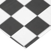 Sophisticated Black & White Checkered Party Picnic Tafelkleed (Gekanteld)