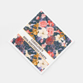 Sophisticated Boho Floral Party Servet (Hoek)