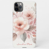Sophisticated Classy Delicate Waterverf Flowers iPhone Hoesje (Achterkant)