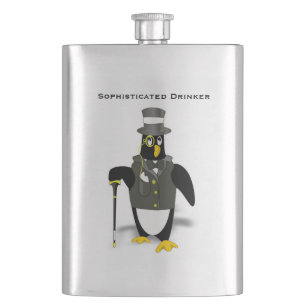 Sophisticated Drinker Formal Attire Penguin Mannen Flacon