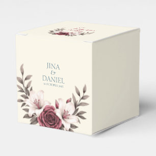 Sophisticated Floral Micro-Wedding Suite (Roze) Bedankdoosjes