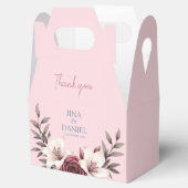 Sophisticated Floral Micro-Wedding Suite (Roze) Bedankdoosjes (Geopend)