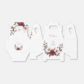 Sophisticated Floral Micro-Wedding Suite (wit) Bedankdoosjes (Uitgevouwen)