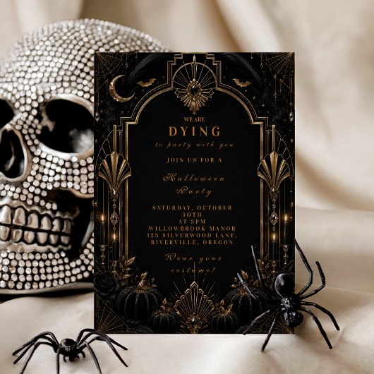 Sophisticated Glam Halloween Kaart