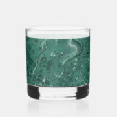 Sophisticated Green Marble Glass Whisky Glas (Rechts)