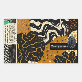 Sophisticated Luxury African Asian Caribbean Rechthoekige Sticker