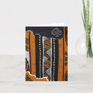 Sophisticated Luxury African Caribbean Bedankkaart