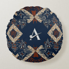 Sophisticated Luxury African Caribbean Island Rond Kussen