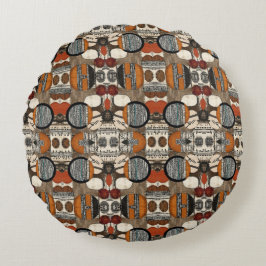 Sophisticated Luxury African Caribbean Rond Kussen