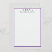 Sophisticated Minimalist Frame Note Card Notitiekaartje (Voorkant / Achterkant)
