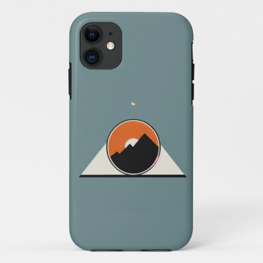 Sophisticated Minimalist Logo iPhone Case (Achterkant)