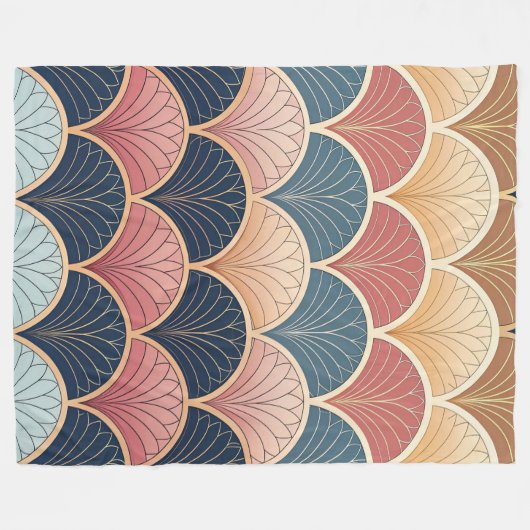 Sophisticated Modern Abstract Seamless Pattern Fleece Deken (Voorkant (Horizontaal))