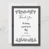 SOPHISTICATED MODERN bedankt Kaart (Voorkant)