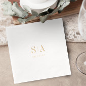 Sophisticated monogram minimalist wedding