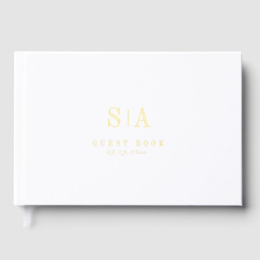Sophisticated monogram minimalist wedding (Recto)