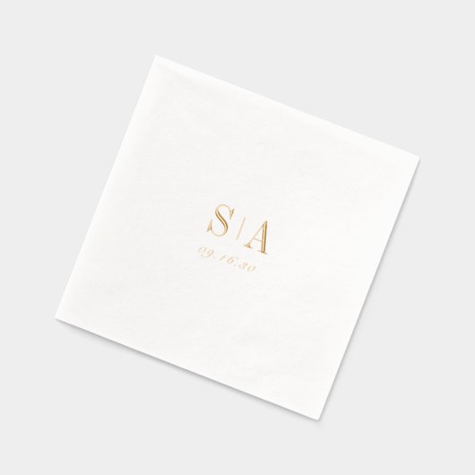 Sophisticated monogram minimalist wedding (Gauche)