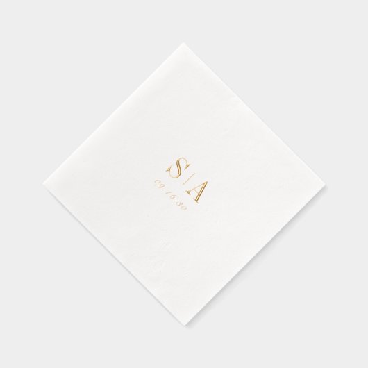 Sophisticated monogram minimalist wedding (Droite)