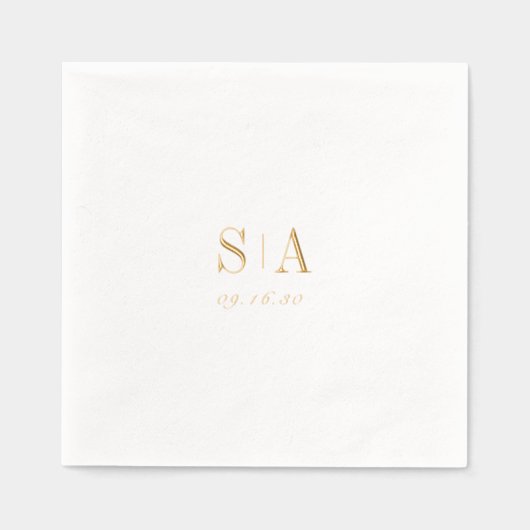 Sophisticated monogram minimalist wedding (Recto)